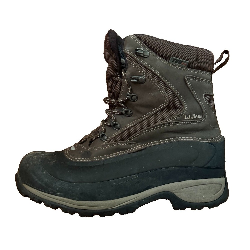L.L.Bean TEK 2.5 Gray/Brown Lace-Up Snow/Hiking Boots Women's US 8 Medium